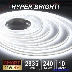 HYPER BRIGHT White 5m/1200 LED Seamless Light Strip/Tape *2835*240LED/m*12V/24V*