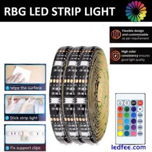 1-5M USB LED Strip Lights RGB Colour 5050 Changing Tape Cabinet Kitchen Lighting