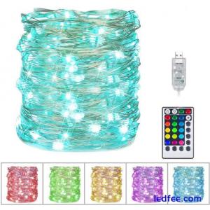 16 color 10M Copper Wire LED String Fairy Light Strip Waterproof W/ Remote timer