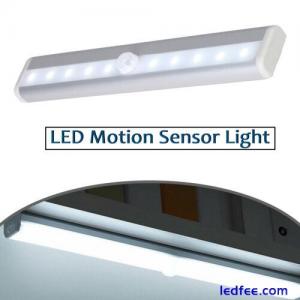 LED Kitchen Under Cabinet Light Battery Powered PIR Motion Sensor Cupboard Light