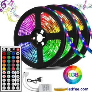 5M LED Strip Lights 5050 RGB Colour Changing Tape Kitchen Cabinet TV Lighting UK