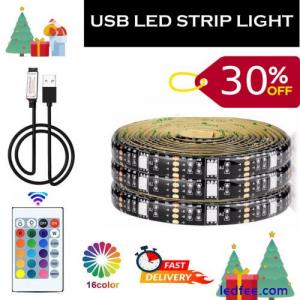LED USB Strip Light 1-5M Decoration RGB Colour 5050 Changing Tape