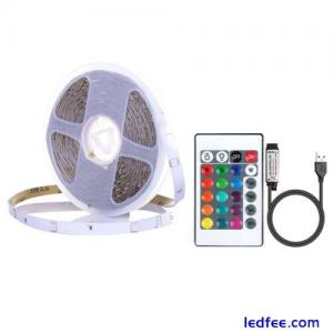 5M LED Strip Lights RGB 5050 Color Changing Tape TV Cabinet Kitchen Docoration