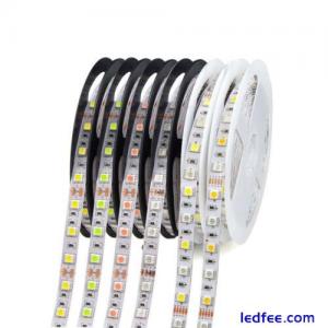 5M Waterproof DC LED Strip Light 5050 RGB RGBW white Pink Ice Blue Red tape lamp