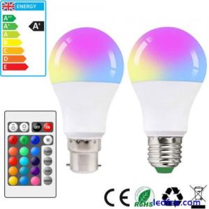 10W RGB Led Bulb Light 16 Colour Changing Remote Control Screw Lamp E27/B22