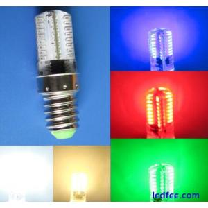 E14 LED Light bulb Red/Green/Blue/White/Warm 64-3014 SMD Light 220V E14S Lamp