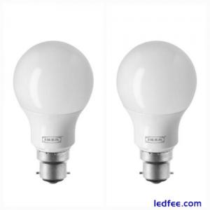 ×2 Ikea Ledare LED bulb B22 Dimmable warm white lights