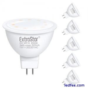 6× MR16 LED Light Bulbs 6W Energy Saving Downlight Spotlight Warm Natural White