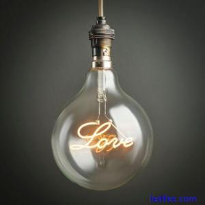 LOVE Globe Light Bulb Vintage Design LED 2W ES E27 / BC B22 Decorative Lighting