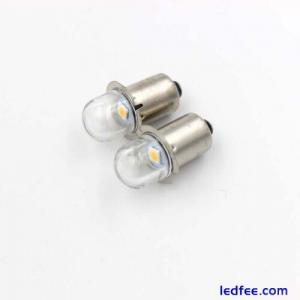 2pcs Upgrade LED Flashlight Bulb 3V 4.5V 6V White P13.5S Base Bulbs Torch LED