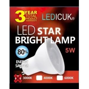 GU10 LED Bulbs 5W Warm/Daylight/Cool White 3000K/4000K/6000K Spotlight♻️120° ECO