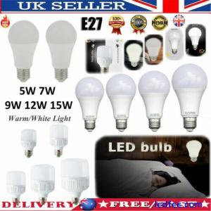 LED Sensor Light Bulb E27 Dusk to Dawn Light Bulbs Lamp Home Saving Energy UK