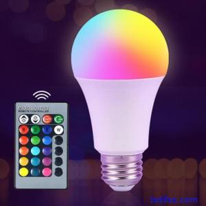 E27 LED Light Bulb 16 Color Changing With Remote For Home Party Room Decor✨