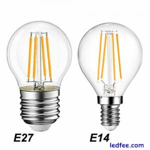 1 PC/6 PCS 60W LED LIGHT BULBS Golf Ball Clear bulbs ES E27 SES E14 Warm White 