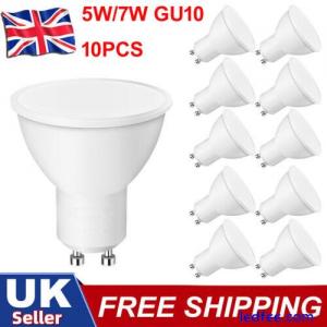 10X LED GU10 Light Bulbs 5W 7W Warm Cool Day White Spotlight Eneygy Saving 120°