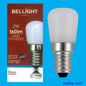 10x 2W LED Pygmy 6500K Cool White SES E14 Edison Screw Light Bulb Lamp Appliance
