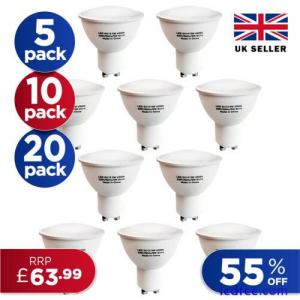 GU10 LED Bulbs 5/10/20 X 5W Sp...