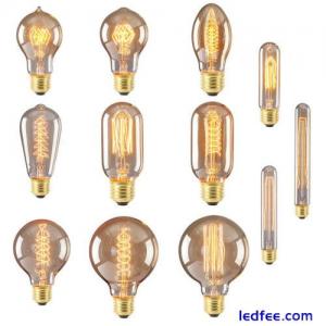 Vintage Industrial Retro Edison LED Bulb Spiral Filament Light Lamp E27 40W New