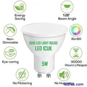 10X LED GU10 Light Bulbs 5W Warm/Daylight/CoolWhite Spotlight ♻️120° ECO