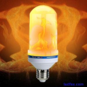 LED E27 360° Flame Flickering Effect Light Bulb Decorative Holiday Lamp