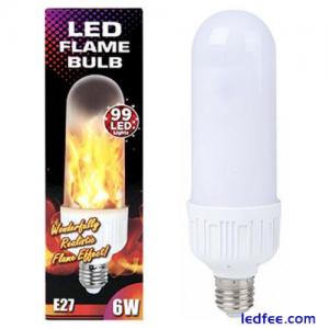 Flame LED Light Bulb E27 Screw Jumbo Flickering Fire Effect - Choose Pack Size