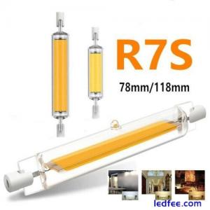 R7S LED Lamp COB 118mm 78mm 30W-15W Dimmable Glass Replace Incandescent-Halogen