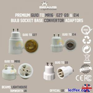 GU10 To E14, MR16, G9 Or E27 LED/CFL Light Bulb Adapter Lamp Socket Convertor UK
