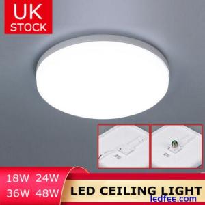 LED Ceiling Lights Flush Round Panel Down Light Living Room Kitchen Bathroom