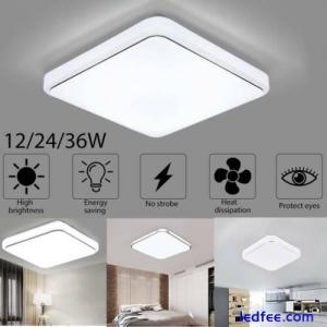 Modern LED Ceiling Light Square Panel Down Lights Bathroom Kitchen Bedroom Lamp