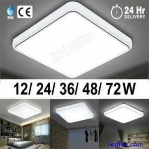 Modern LED Ceiling Light Square Panel Down Lights Bathroom Kitchen Bedroom Lamp