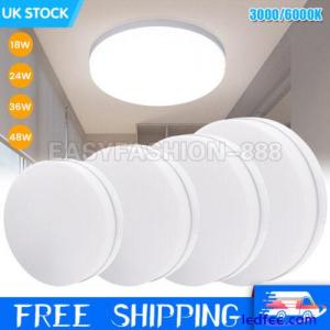 ROUND LED CEILING LIGHT PANEL DOWN LIGHTS BATHROOM KITCHEN LIVING ROOM WALL LAMP