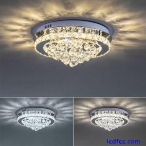 LED Ceiling Crystal Lights Luxury Chandelier Modern Pendant Lamps Round Square