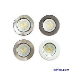 Recessed Ceiling Spot Light Dimmable Fixed Mains GU10 LED Downlight Fitting