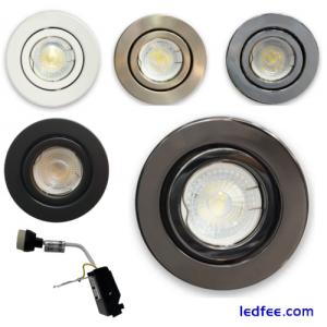 10X Large Ceiling Lights Recessed Downlight Tiltable GU10 LED Spotlights