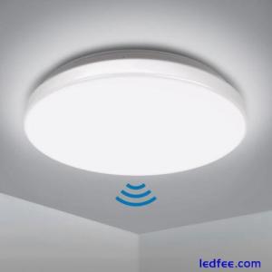 18W LED Microwave Motion Sensor Wall/Ceiling Lights Bathroom Hallway Home Lamps