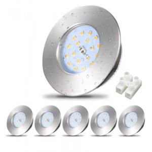 6 X Ultra Slim Recessed LED Flat Panel Ceiling Spot Lights Downlights Spotlights