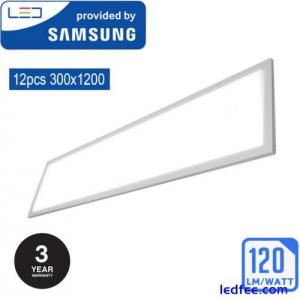 12x300x1200 mm 48W LED Ceiling Panel Light Recessed Cool White 6500k