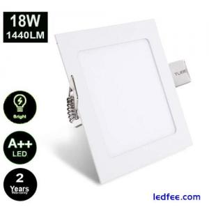 18W LED SQUARE Recessed Ceiling Flat Panel Down Light Ultra Slim Cool White225MM
