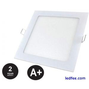 6W LED SQUARE Recessed Ceiling Flat Panel Down Light Ultra Slim Cool White 120MM