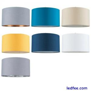 Fabric Cylinder Easy Fit Ceiling Pendant Light Shade Lampshade Cotton Lighting 
