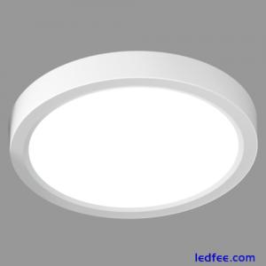 LVL LED Round Small Ceiling Light, 12W Flat Ceiling Lights, Modern Flush Ceiling
