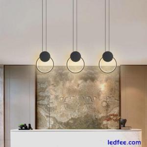 Black Pendant Light Kitchen Lamp LED Modern Ceiling Lights Bedroom Home Lighting