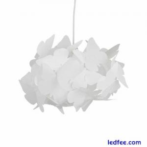 Girls Bedroom Light Shade Lamp Ceiling Pendant Lampshade White Butterfly Shade