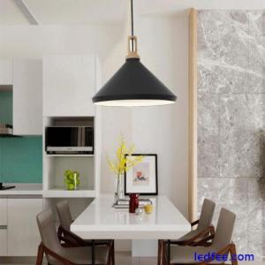 Wood Pendant Light Office LED Lighting Kitchen Modern Ceiling Lights Bar Lamp