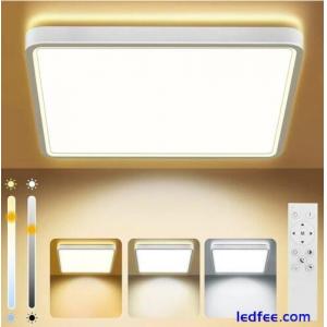 bedee LED Ceiling Lights with Remote Control, 36W 4800lm Dimmable Ceiling Light