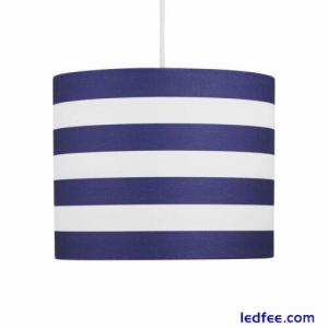 Modern Navy Blue Stripes Child...