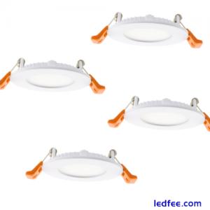 4 Pack ROTHER LED Recessed Panel Ceiling Down Light Modern 3W 6500K Cool White