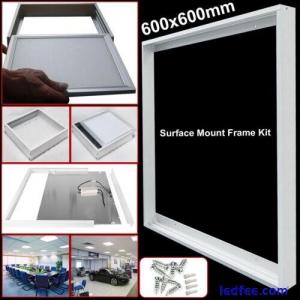 Ceiling Light Panel Surface Mount Frame Kit 600x600mm For Flat LED Lamp White UK