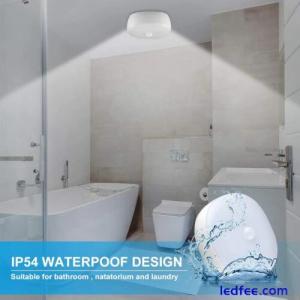 Wireless Motion Sensor LED Ceiling Light Cool White IP54 Indoor/Outdoor
