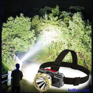 Super Bright USB Rechargeable Headlamp Waterproof LED Head Torch Headlight Band